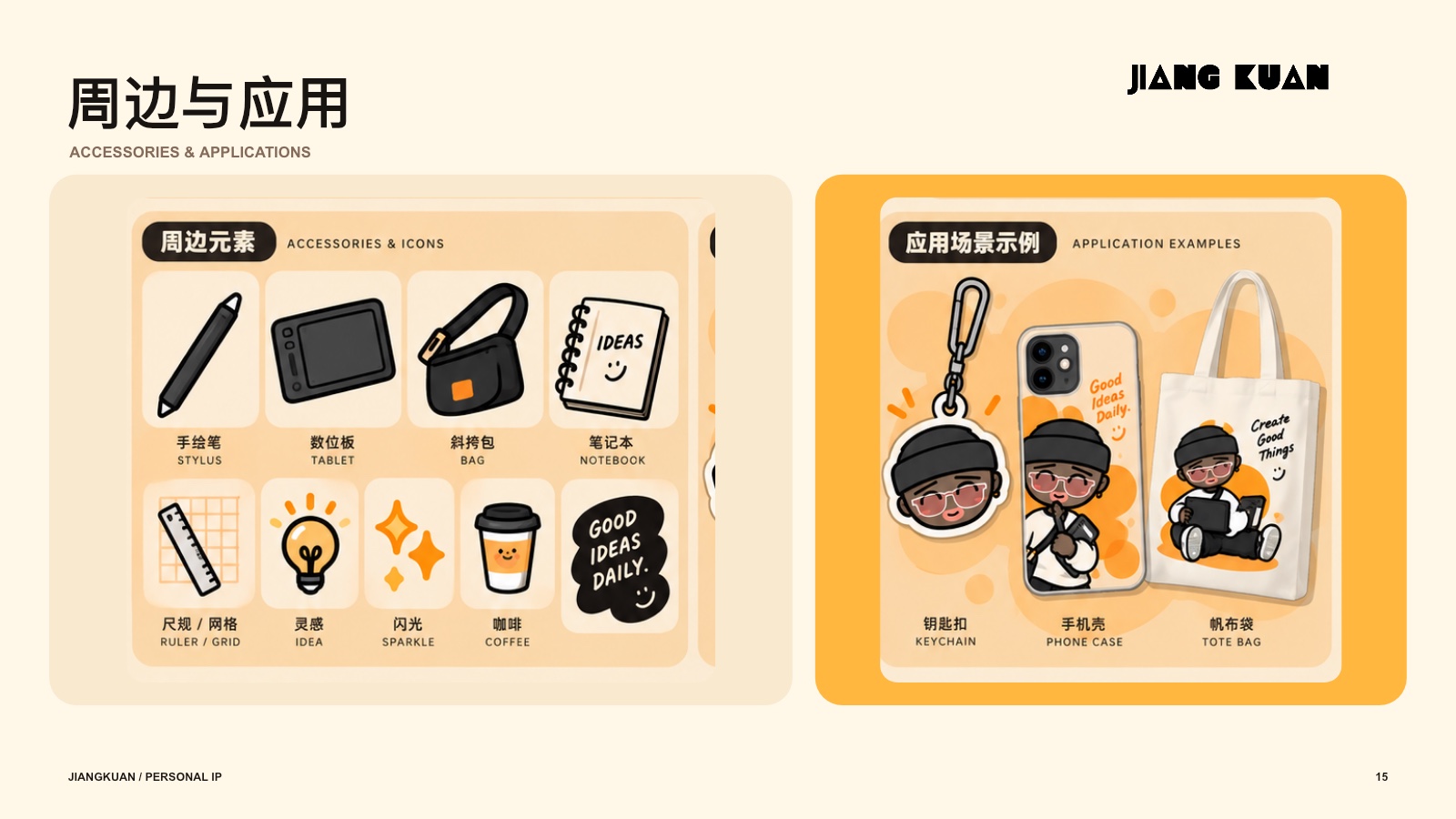 姜宽个人 IP 周边与应用